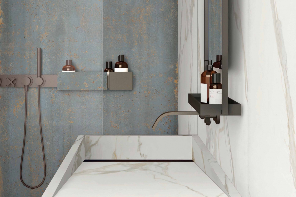 412-454-I01-LA-MARMOTECA-CALACATTA-ELEGANCE-LUX-120X280-BATH-FURNITURE-CALACATTA-ELEGANCE-LUX-OXIDE-GREEN-NAT-120X120-GREEN-NAT-120X280