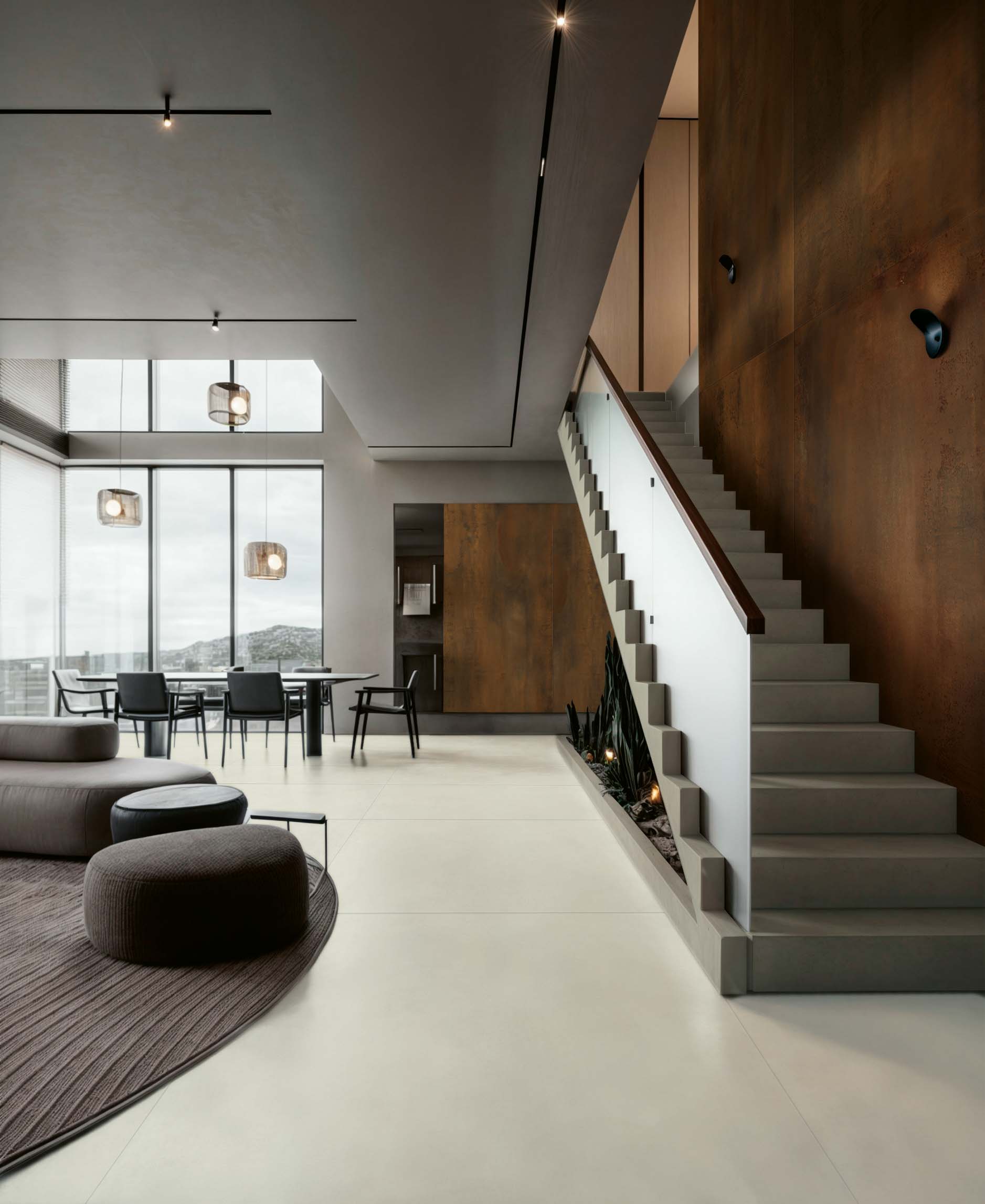 3d illustration of high-end, luxury and stylish apartment interior architecture, May 2023.