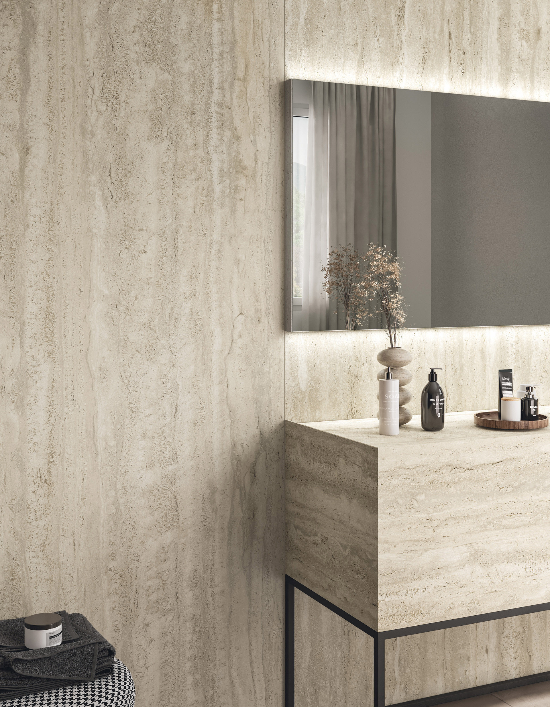 ELYSIAN TRAVERTINI EY07 120x278 CL07 Bathroom P01