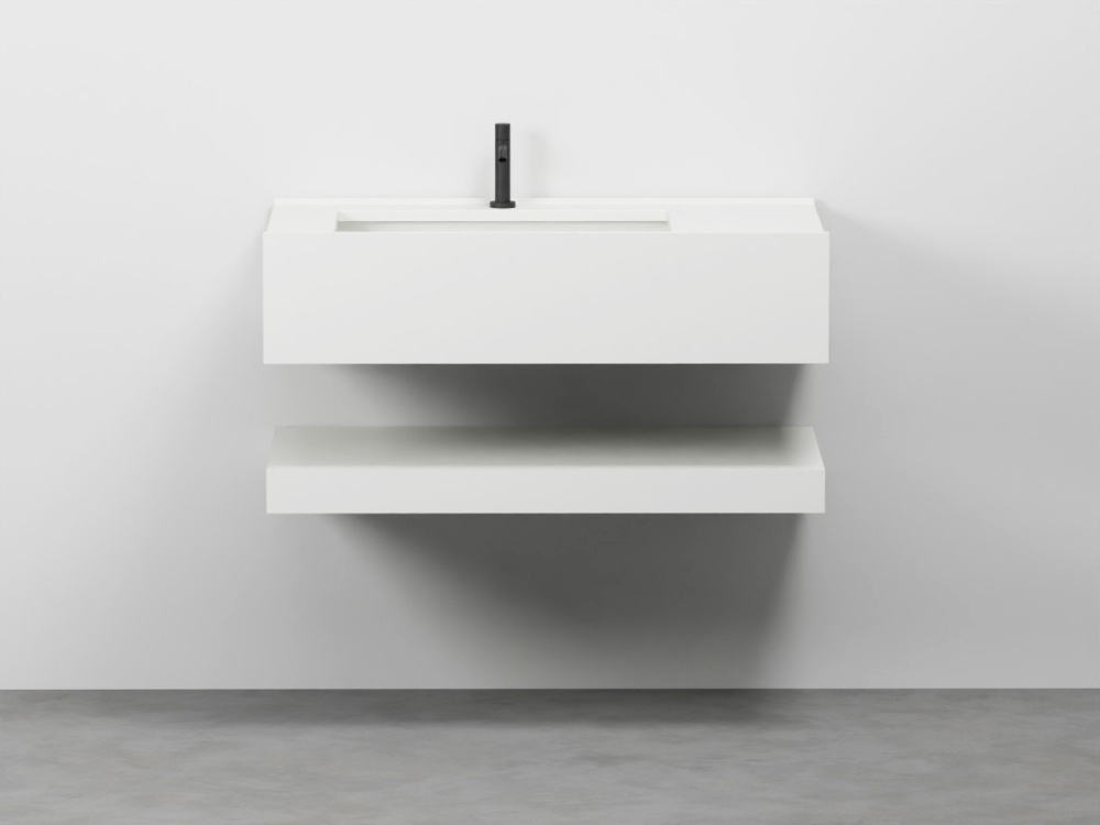 Filo washbasin with shelf