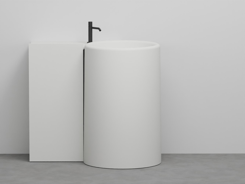 Floor module 40 for washbasin housing - left tight