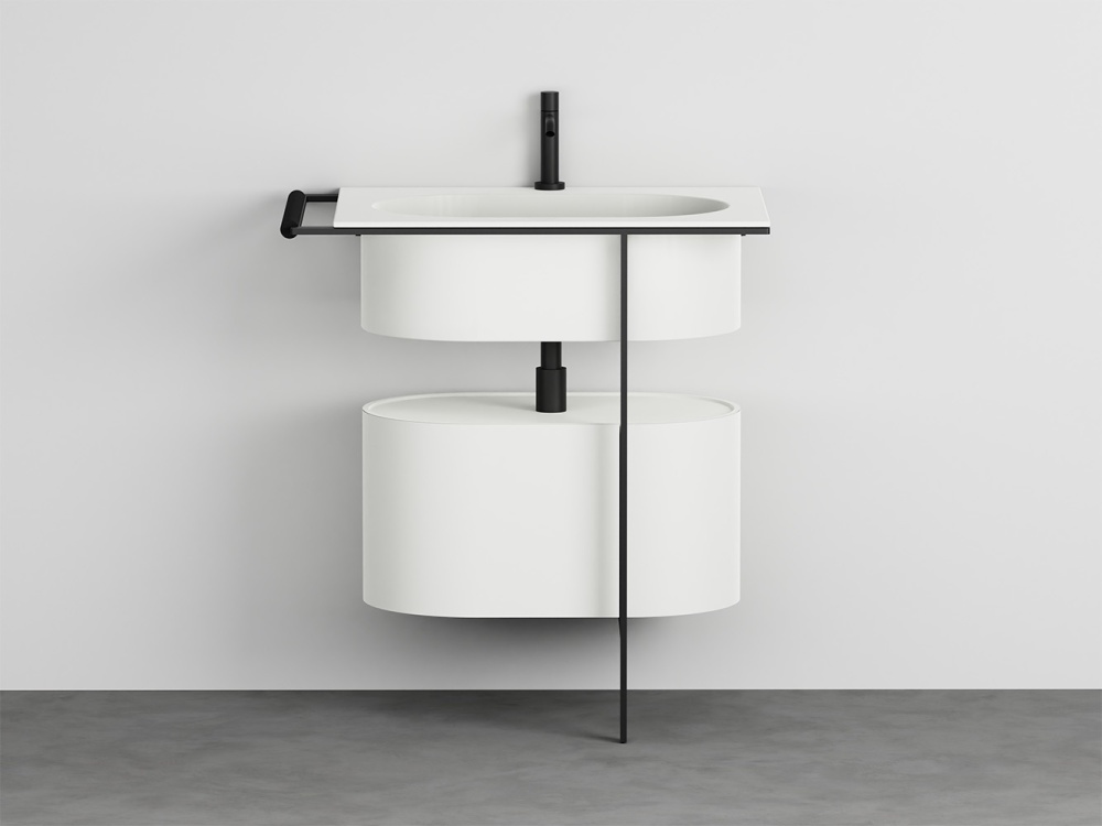 Kyros washbasin with cabinet