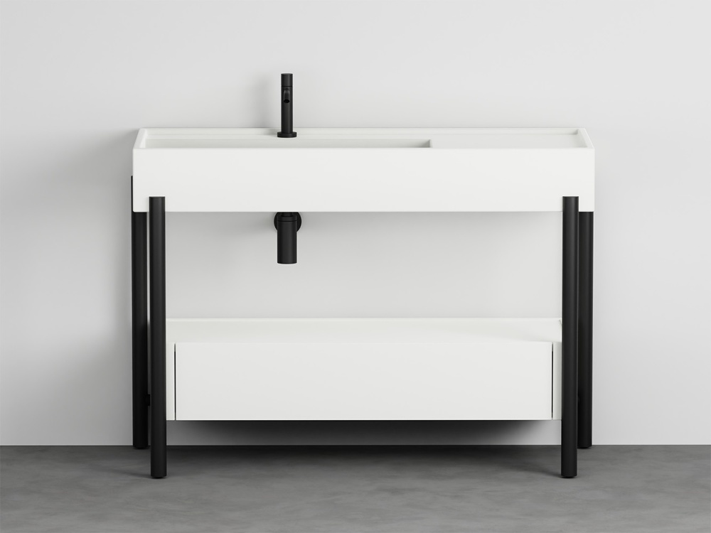 Plinio 115 washbasin with cabinet
