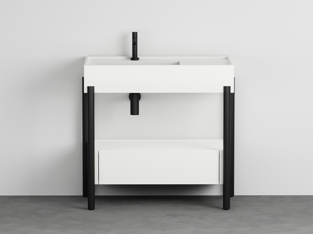 Plinio 85 washbasin with cabinet
