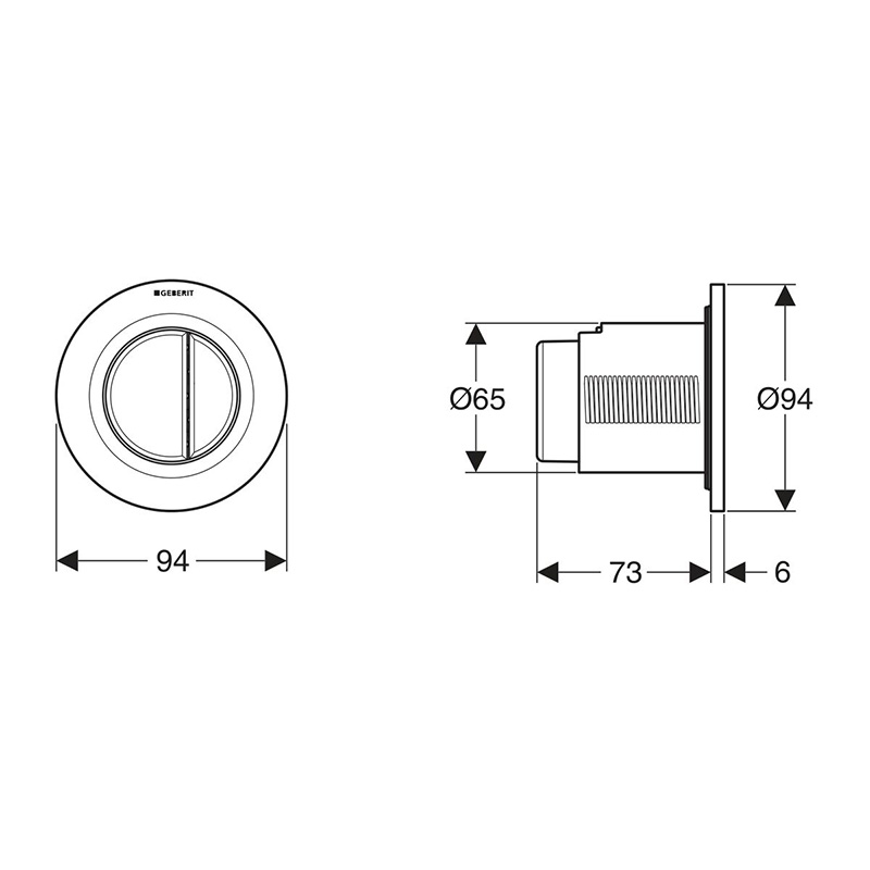 Geberit-Sigma-Remote-Round-Dual-Flush-Button