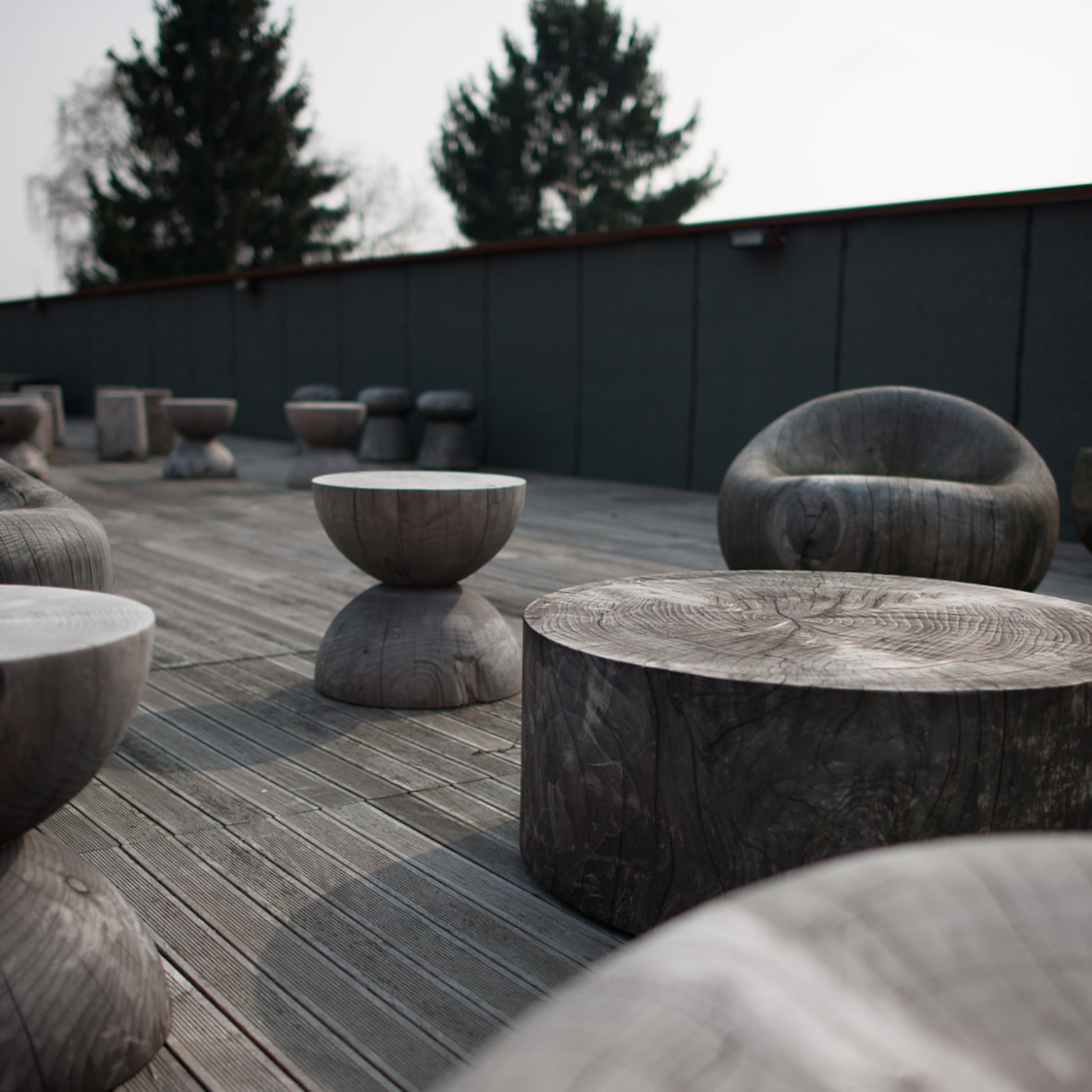 Riva 1920 - Clessidra Stool & Eco Table
