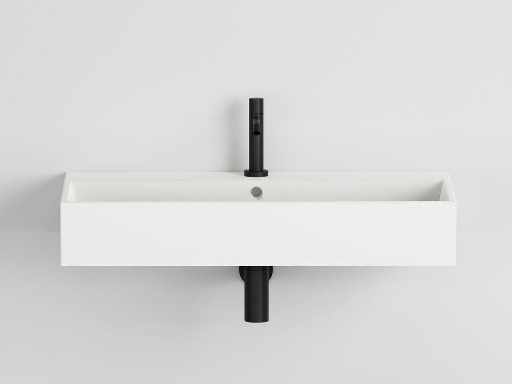 Rectangular washbasin 80