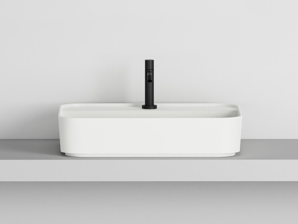 Shui Comfort rectangular washbasin, with one hole