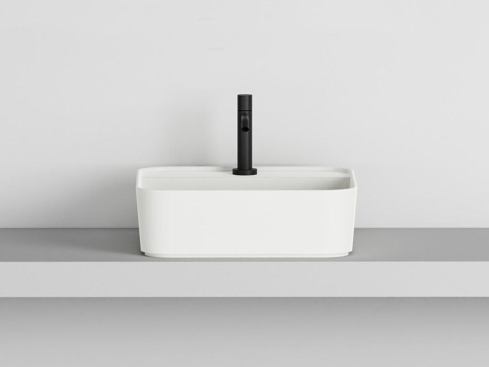 Shui Comfort square washbasin 45, with one hole 44x43